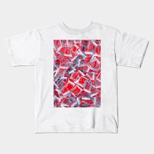 Abstract red paint background Kids T-Shirt